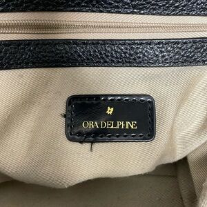 Ora Delphine black bucket purse